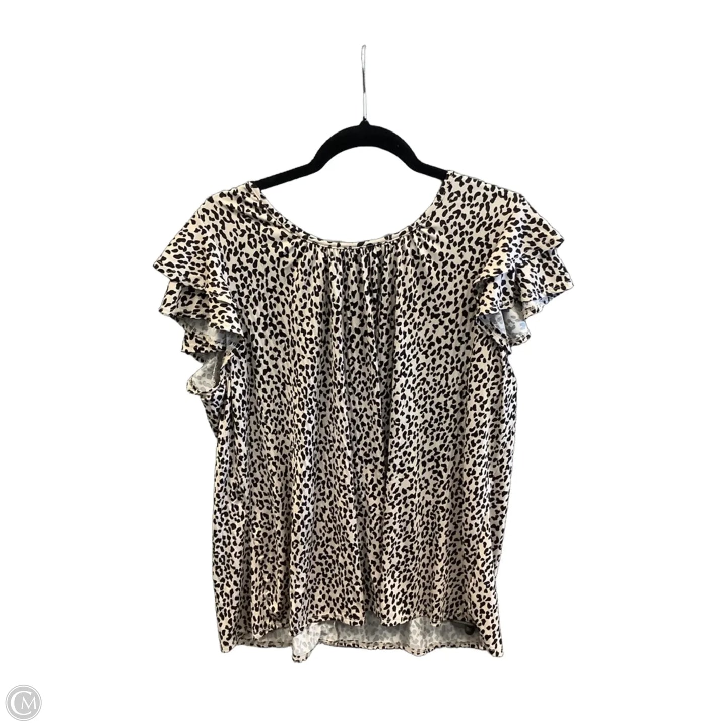Top Short Sleeve By Indigo Rose In Animal Print, Size: 2x