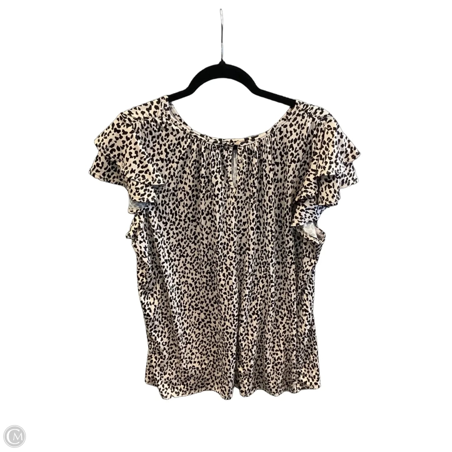 Top Short Sleeve By Indigo Rose In Animal Print, Size: 2x