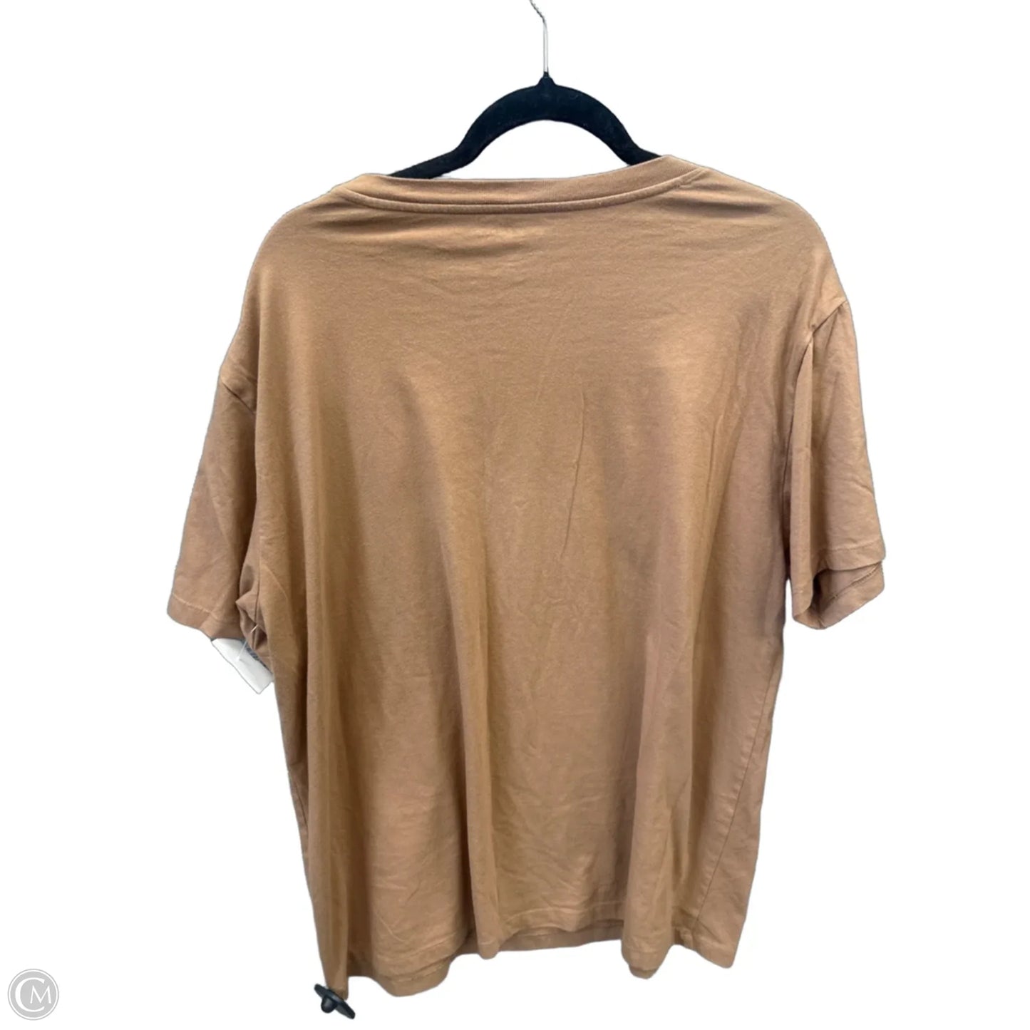 Top Short Sleeve By Free Kisses In Brown, Size: 36b