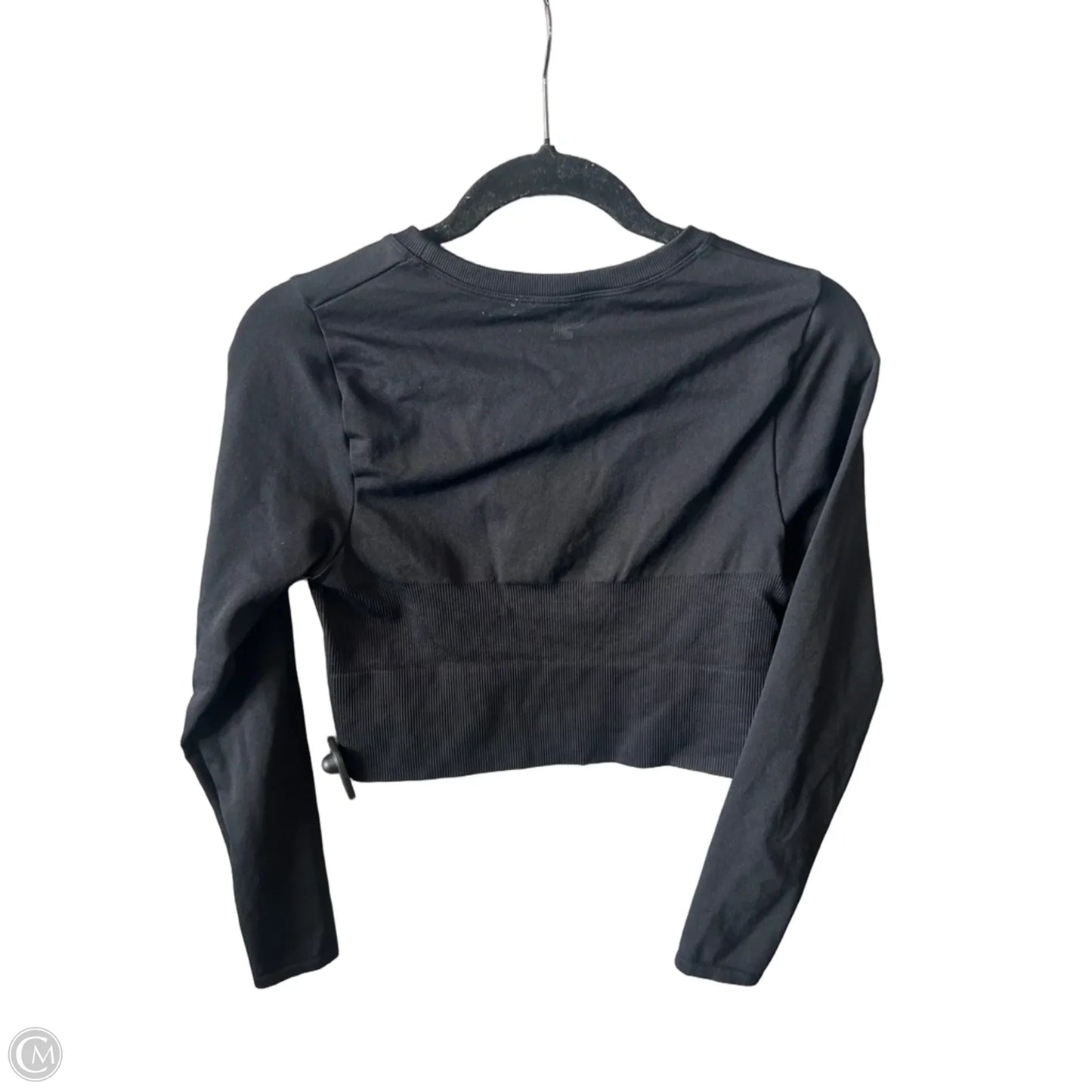 Athletic Top Long Sleeve Crewneck By Pink In Black, Size: M