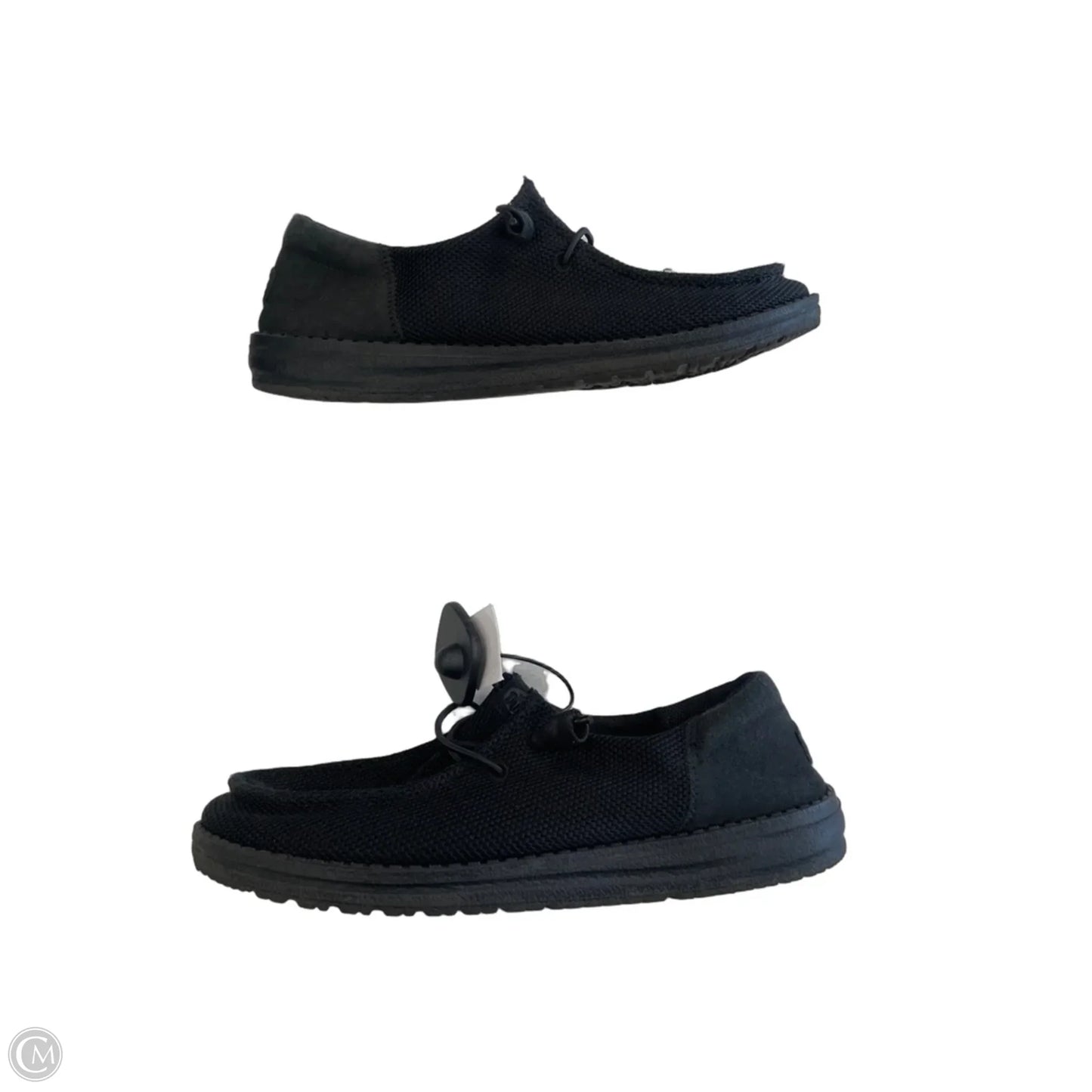 Shoes Sneakers By Hey Dude In Black, Size: 9