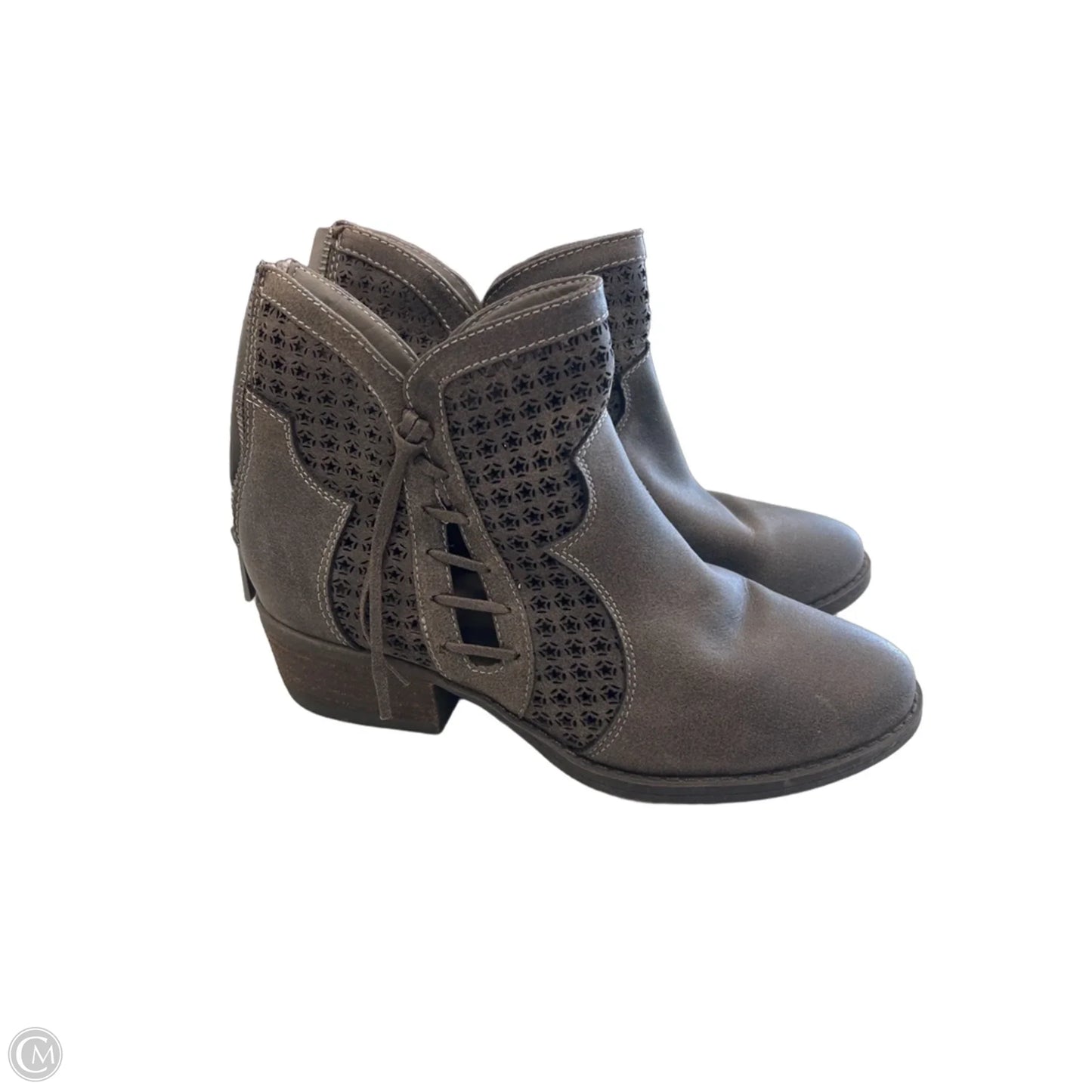 Boots Ankle Flats By Very G In Brown, Size: 8