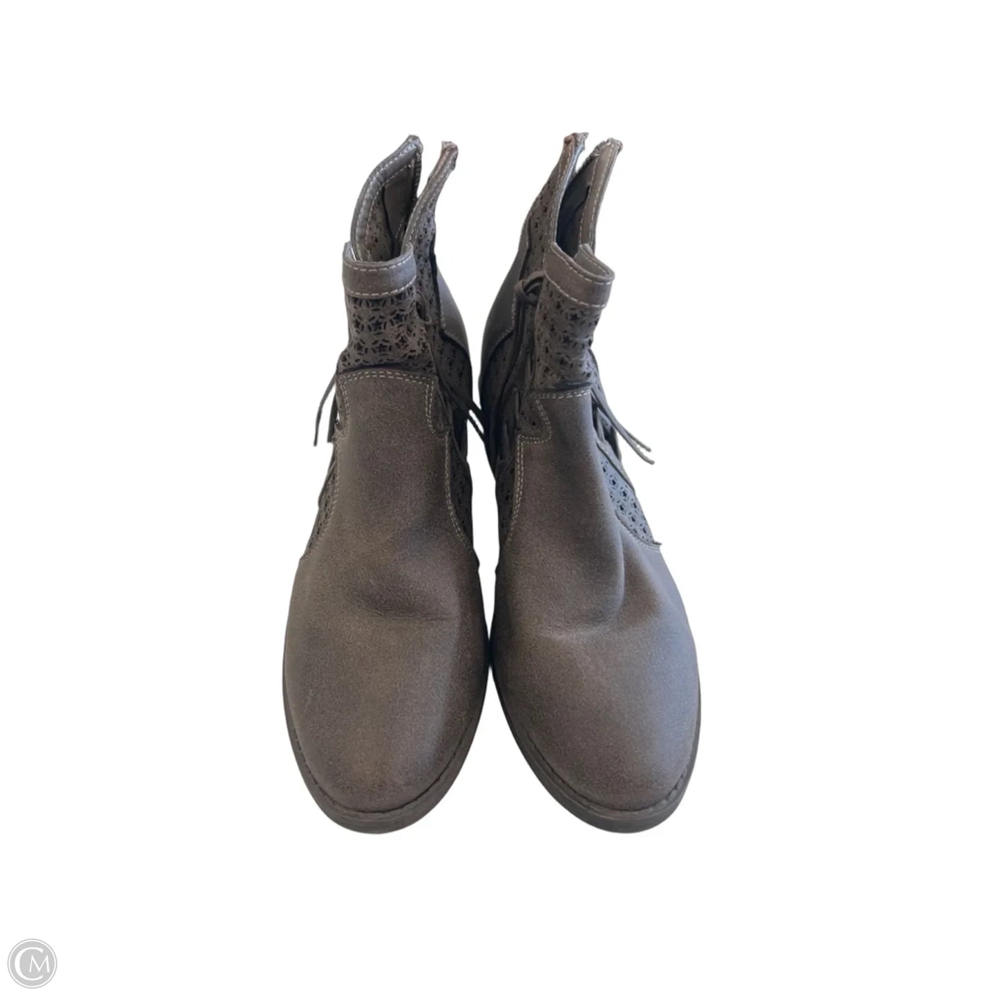 Boots Ankle Flats By Very G In Brown, Size: 8