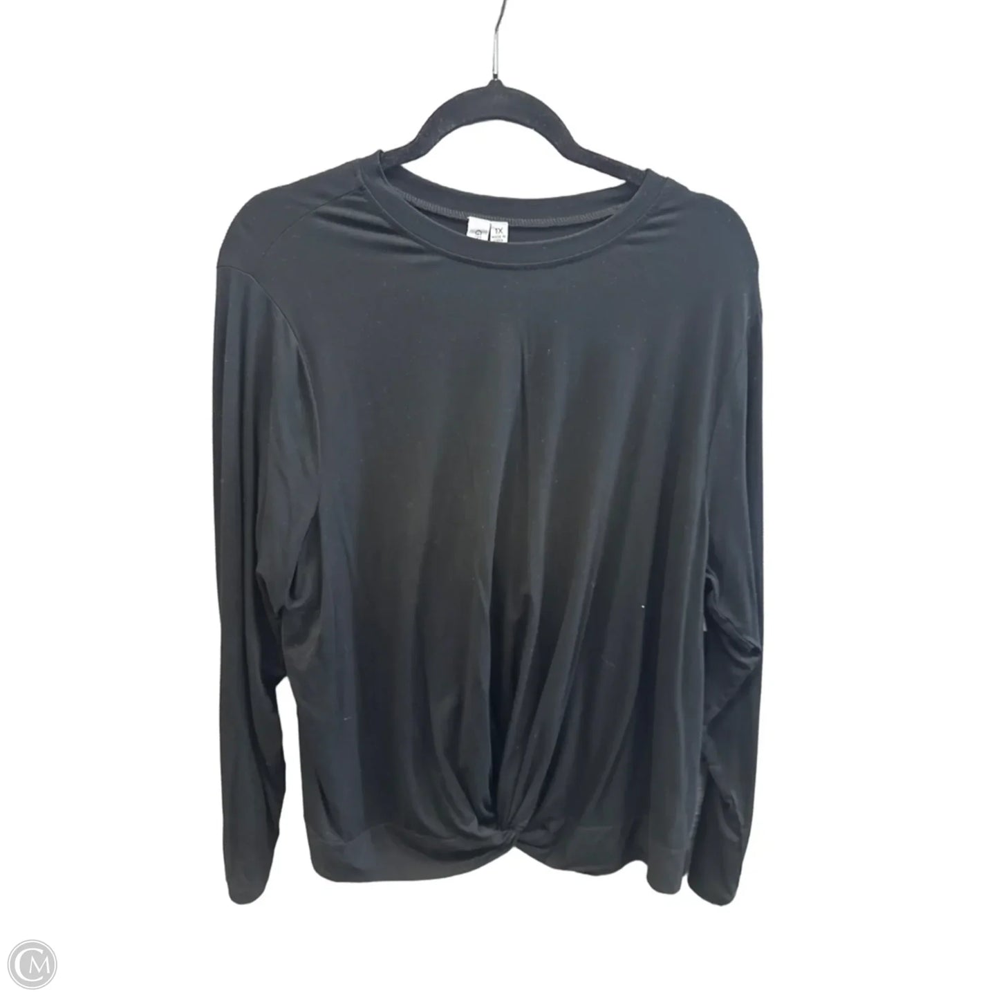 Top Long Sleeve By Grace + Karma In Black, Size: 1x