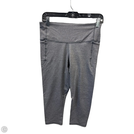Athletic Leggings Capris By Under Armour In Grey, Size: M
