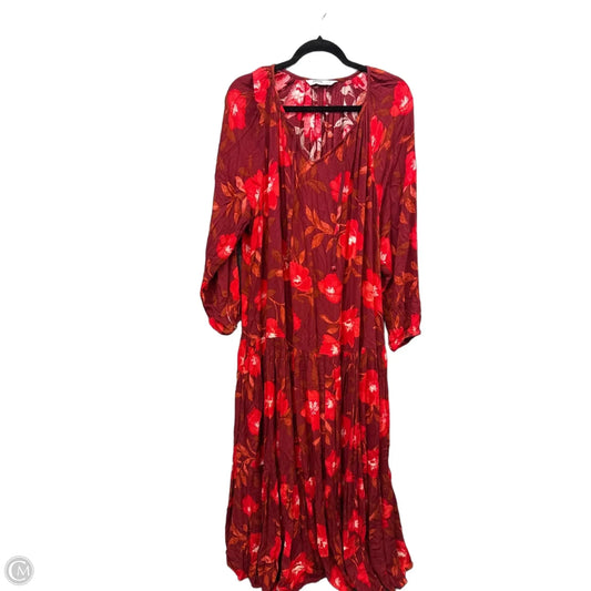 Dress Casual Maxi By Sonoma In Red, Size: Xxl