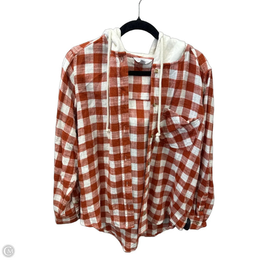 Top Long Sleeve By Time And Tru In Orange, Size: L