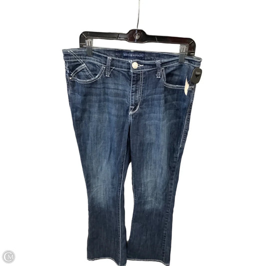 Jeans Flared By Rock And Republic In Blue Denim, Size: 14