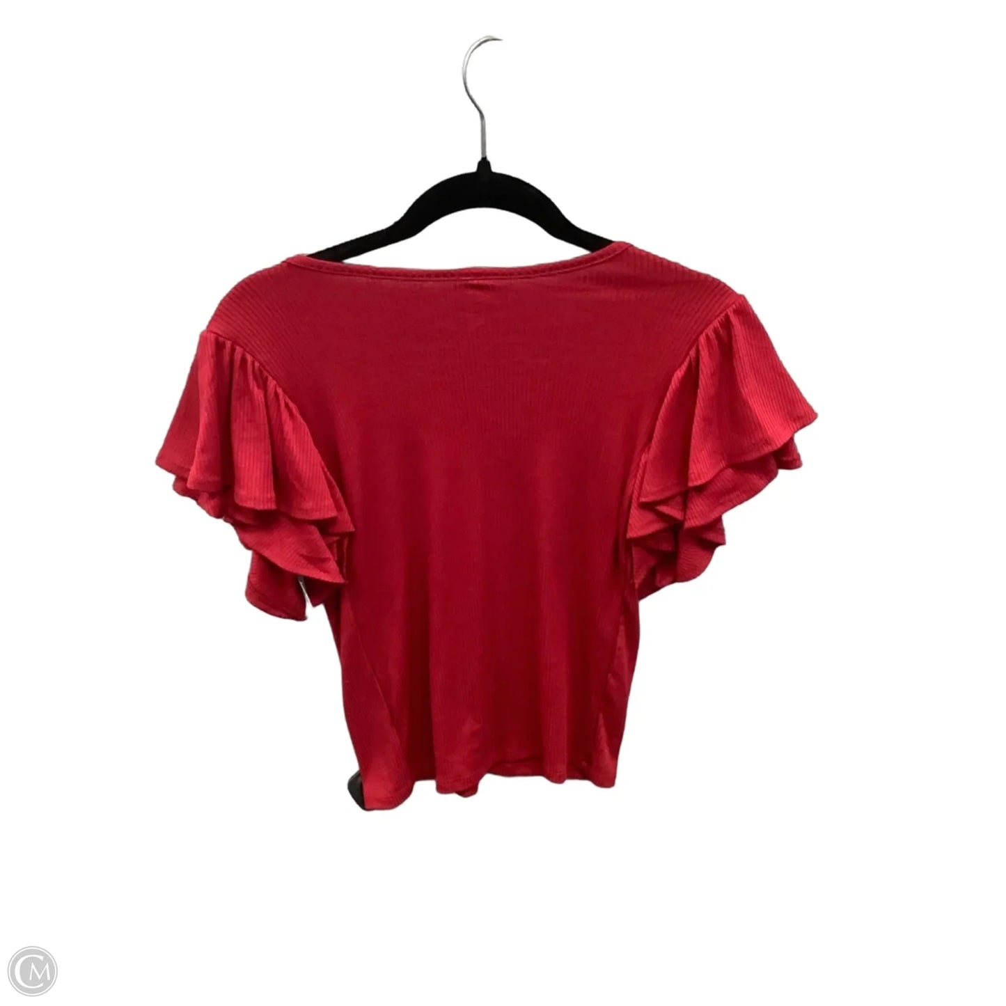 Top Short Sleeve By Mts In Red, Size: S