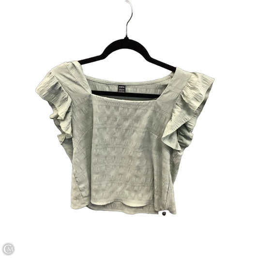 Top Short Sleeve By Shein In Green, Size: M