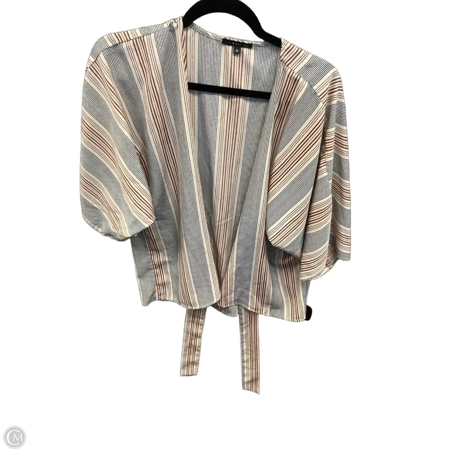 Kimono By West Kei In Striped Pattern, Size: M