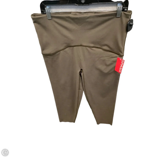 Athletic Leggings By Spanx In Brown, Size: 1x