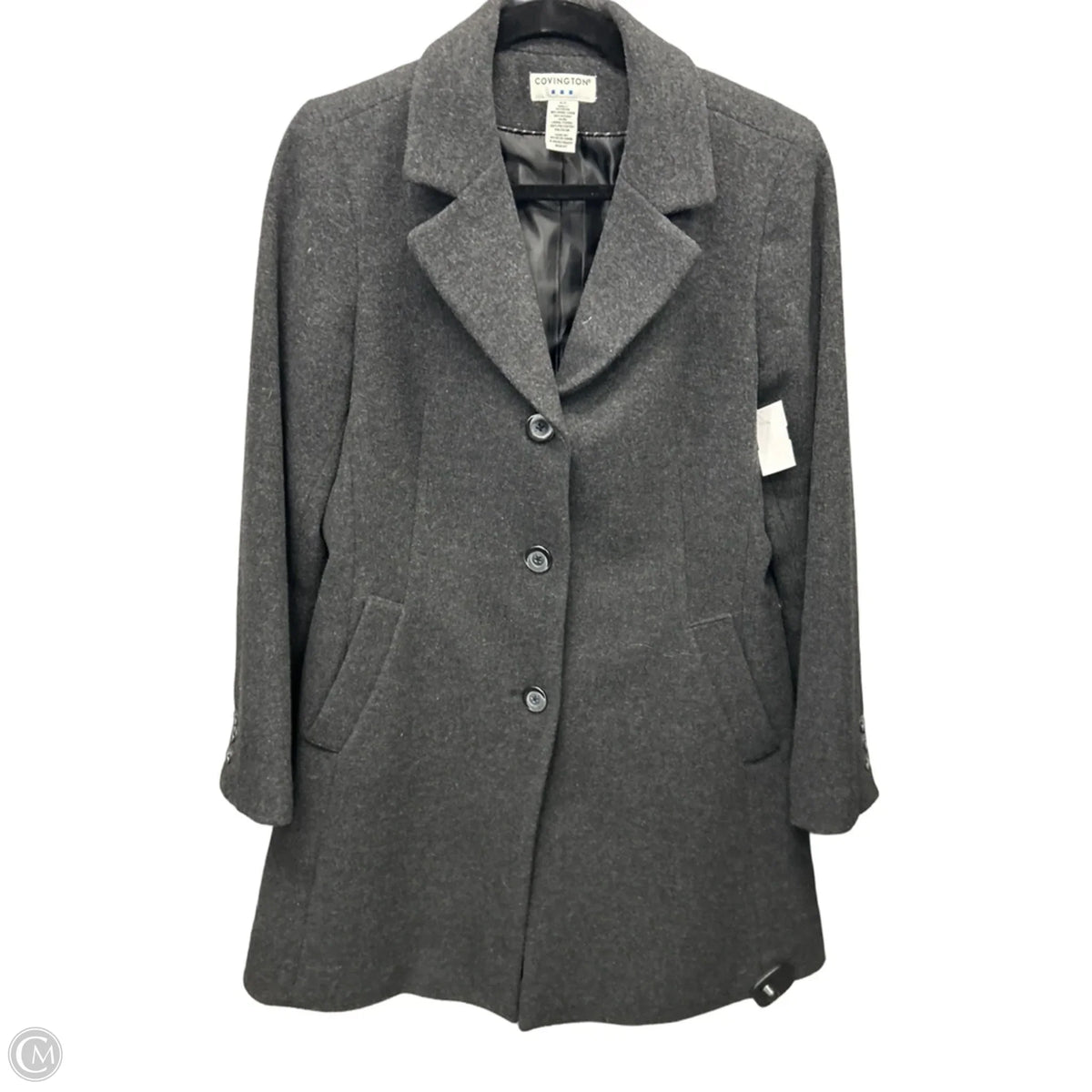 Coat Peacoat By Covington In Grey, Size: S
