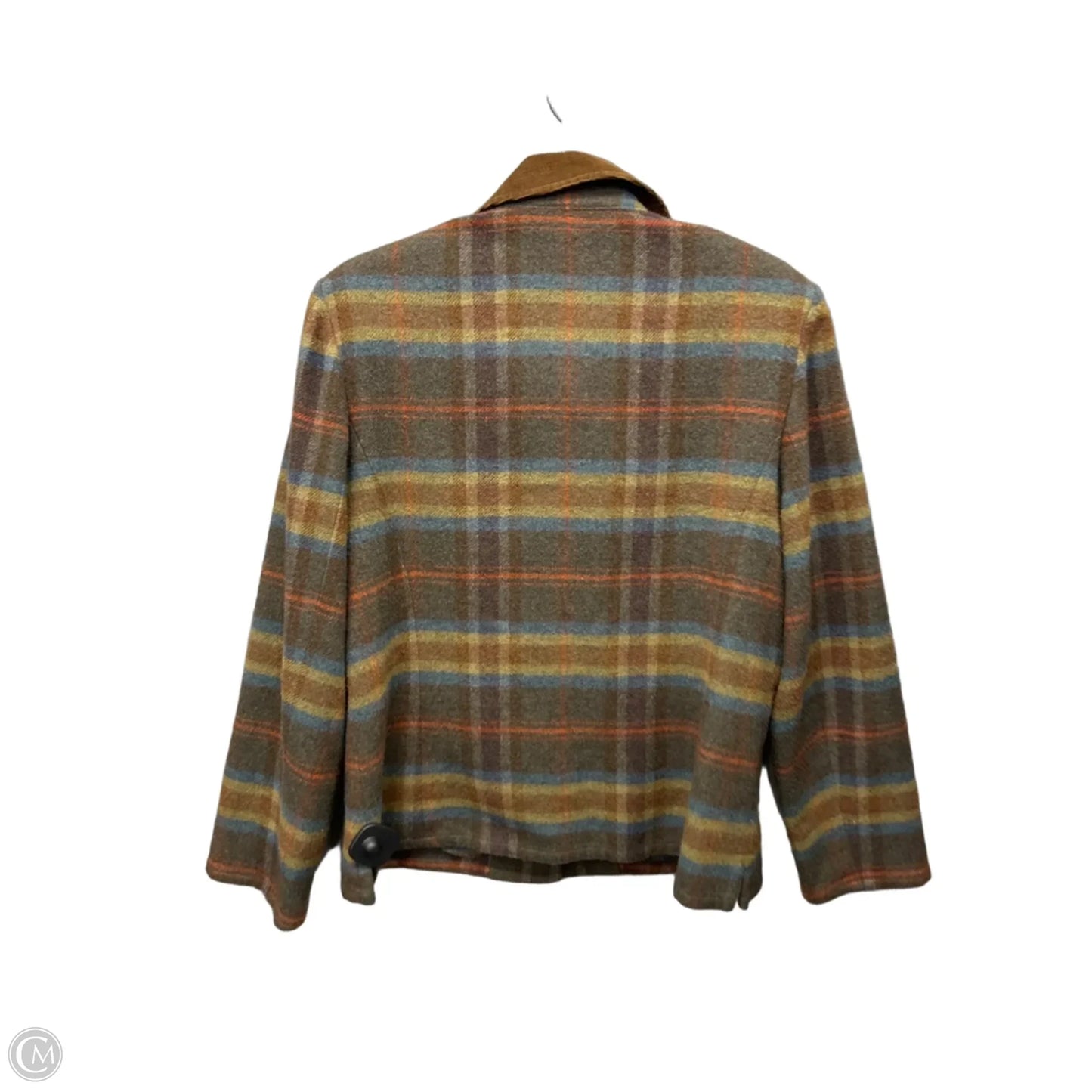 Jacket Shirt By Evan-picone In Brown, Size: M