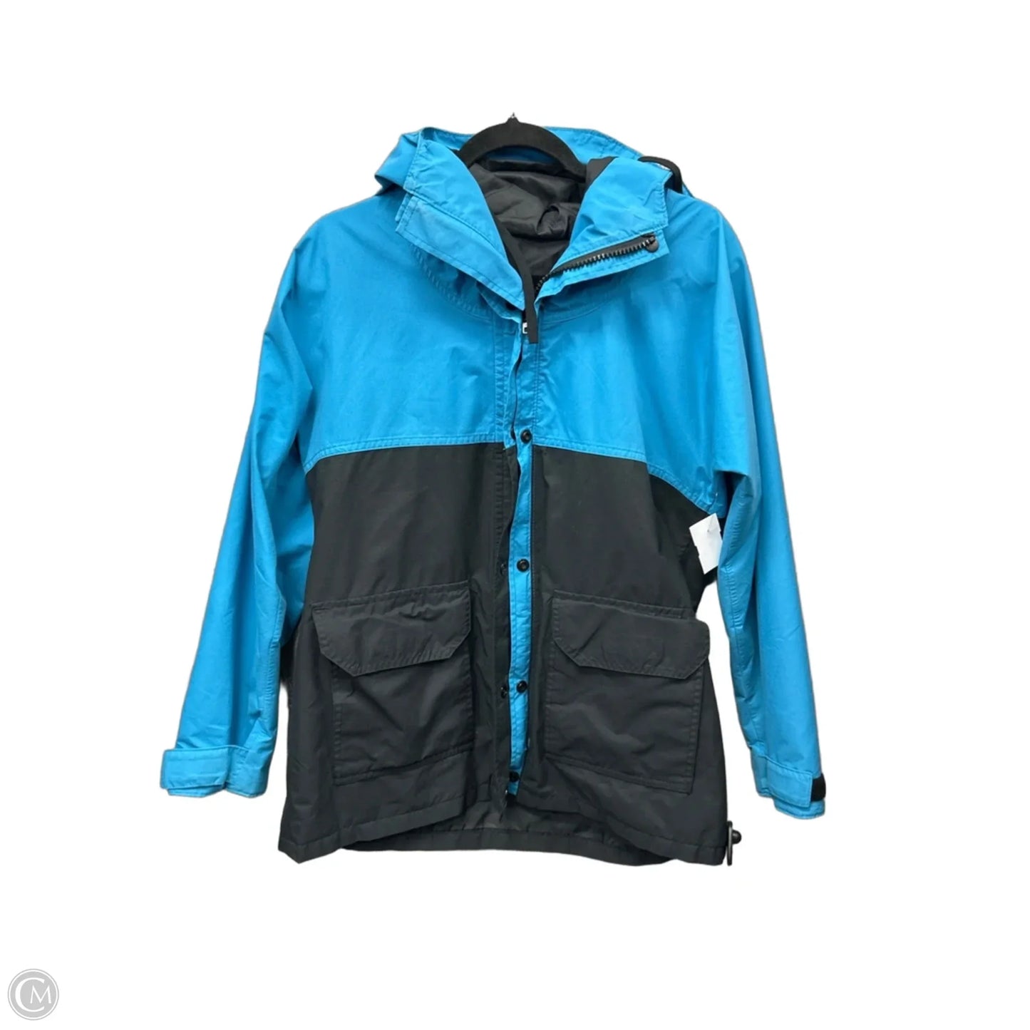 Coat Raincoat By Rei In Blue, Size: M