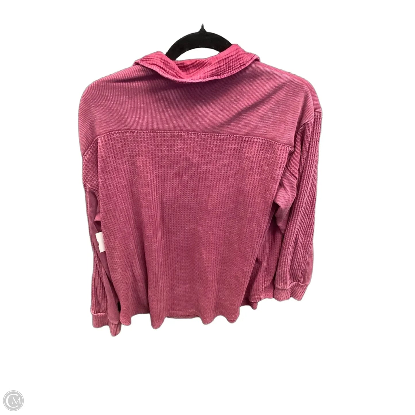 Top Long Sleeve By Briggs In Red, Size: L
