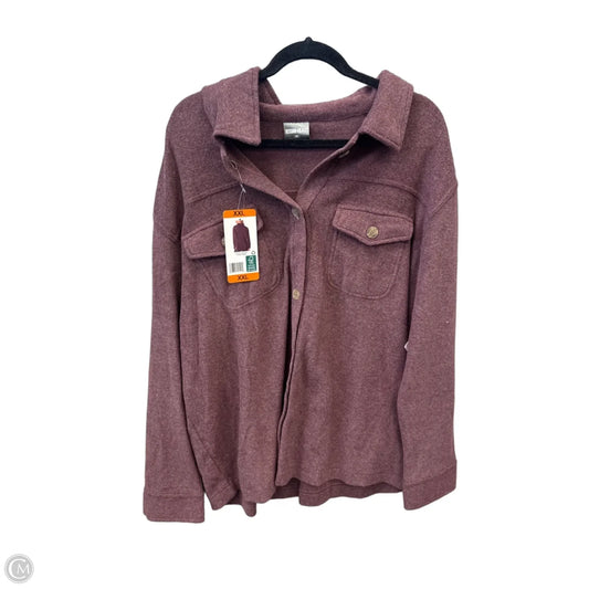 Jacket Shirt By 32 Degrees In Purple, Size: Xxl