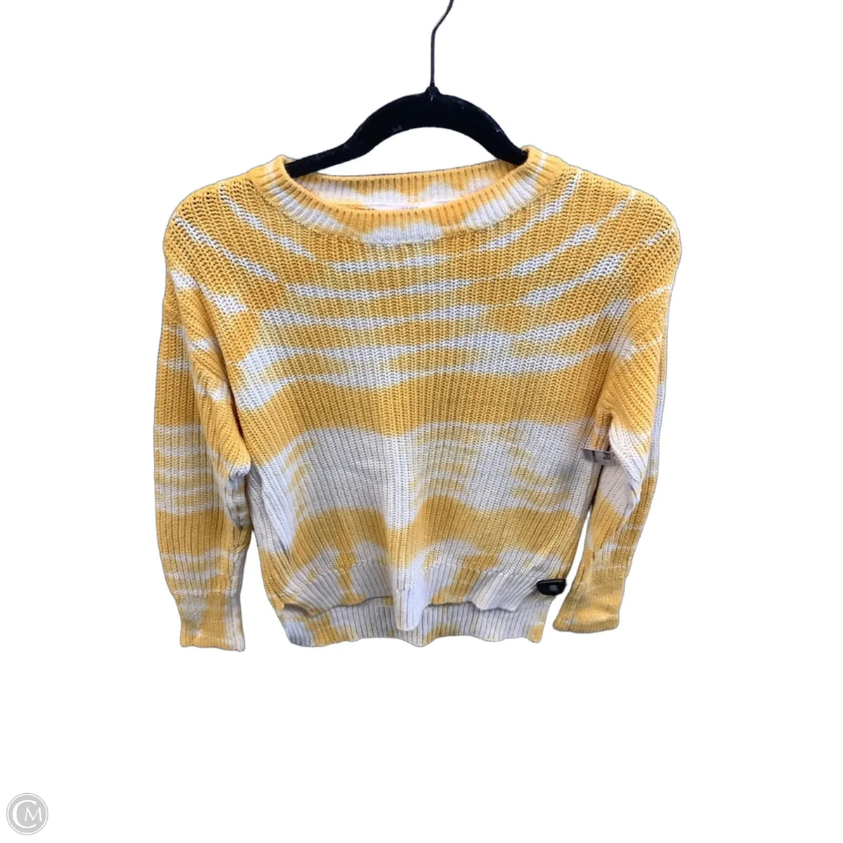 Sweater By Time And Tru In Yellow, Size: M