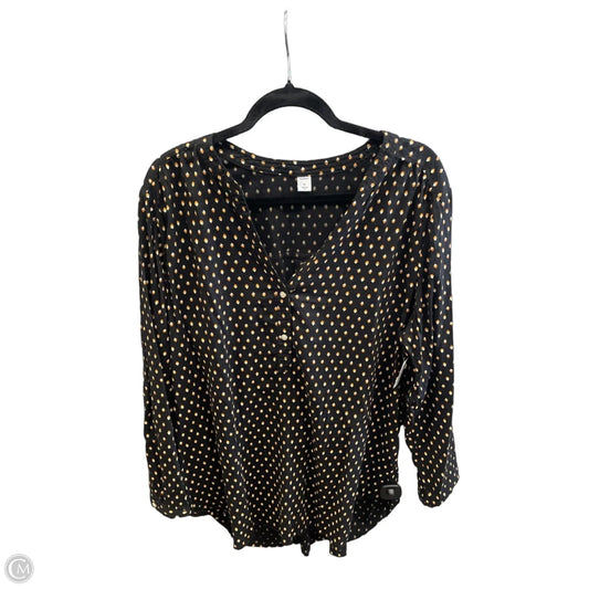 Top Long Sleeve By Old Navy In Black, Size: Xl