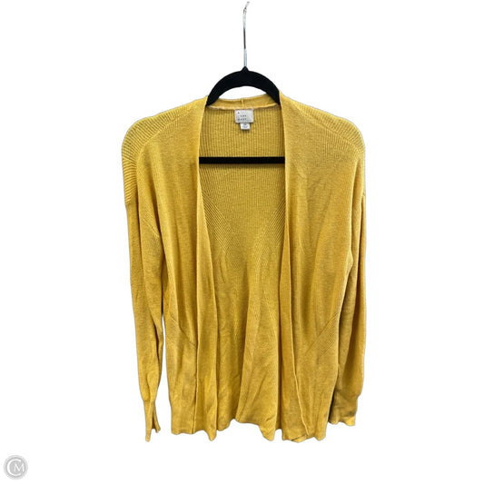 Sweater Cardigan By A New Day In Yellow, Size: Xs