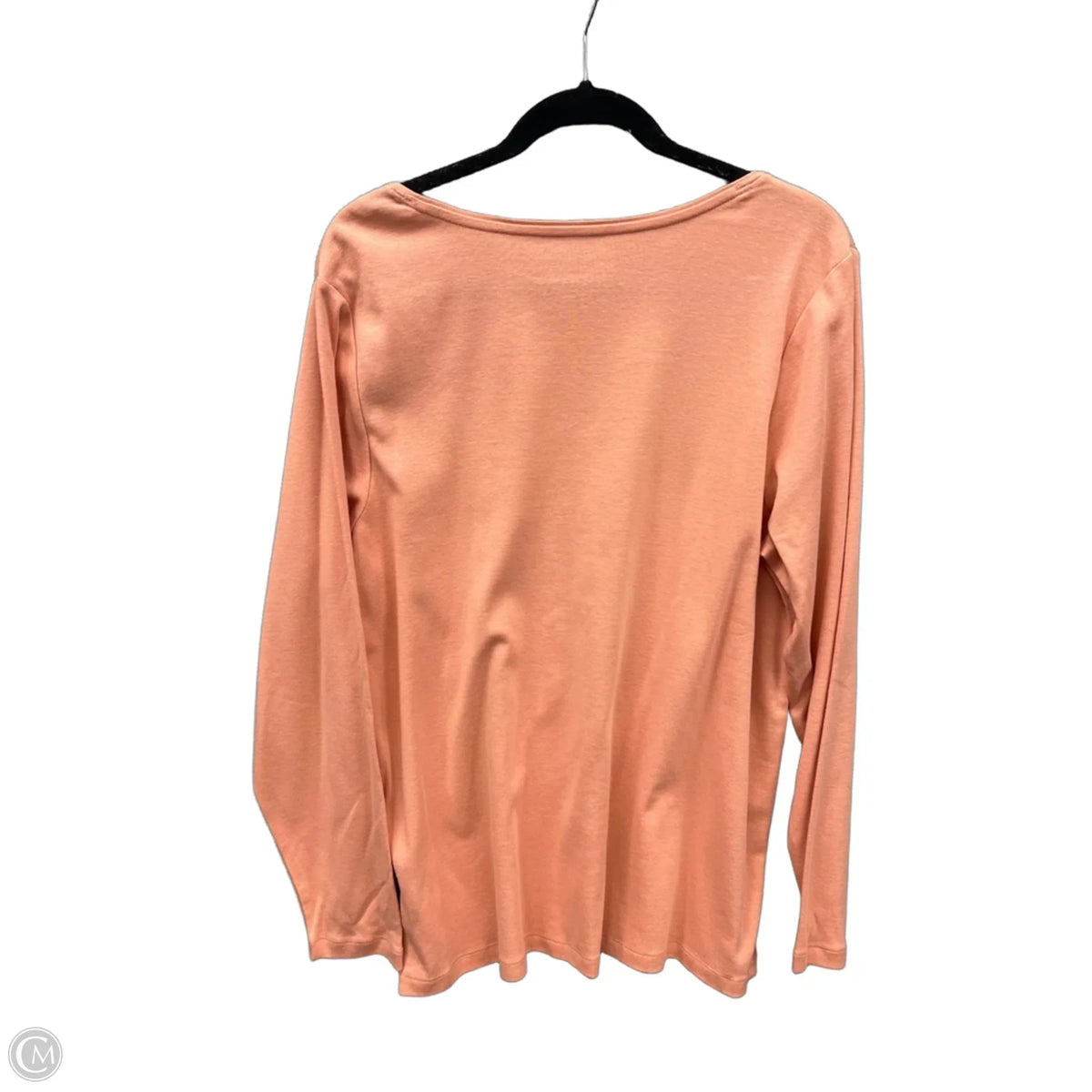 Top Long Sleeve Basic By Cj Banks In Orange, Size: 1x