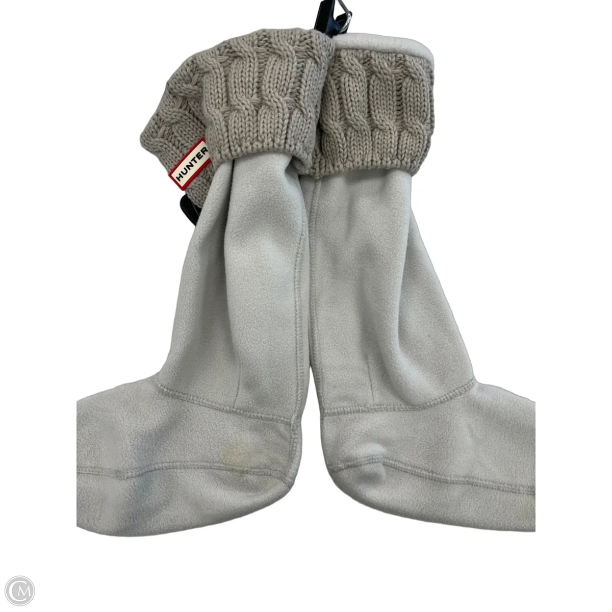 Socks Designer By Hunter In Grey, Size: Osfm