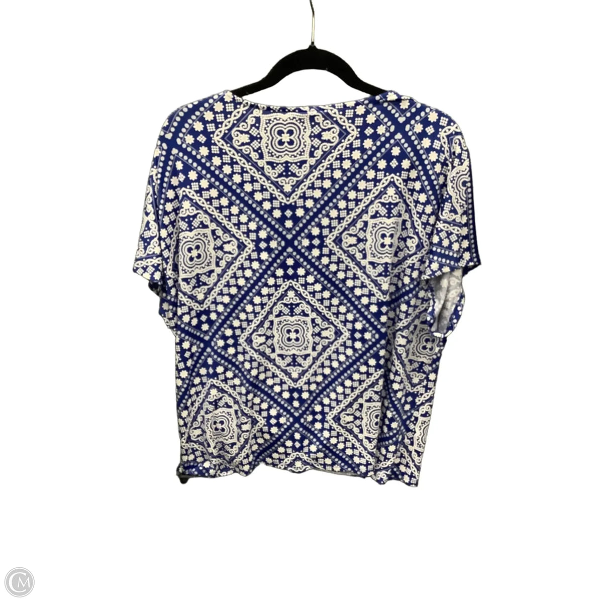 Top Short Sleeve By Ruby Rd In Blue, Size: Lp