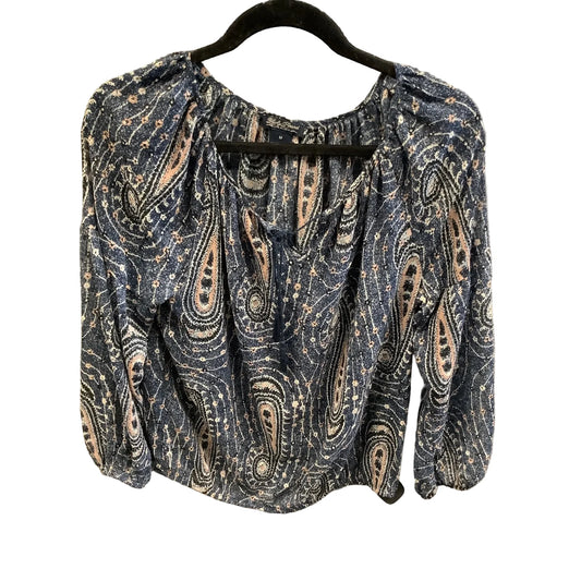 Top Long Sleeve By Lucky Brand In Navy, Size: M