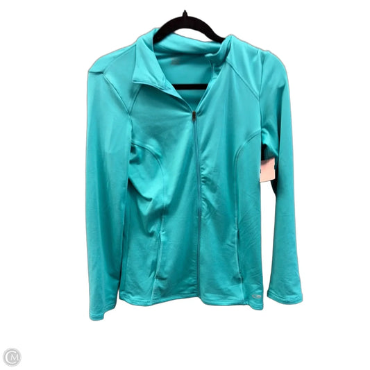 Athletic Jacket By Champion In Teal, Size: Xs