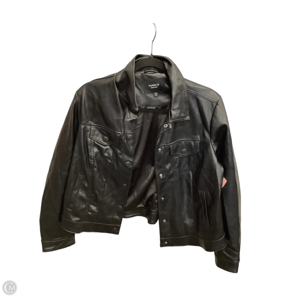 Jacket Moto By Torrid In Black, Size: L