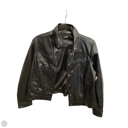 Jacket Moto By Torrid In Black, Size: L