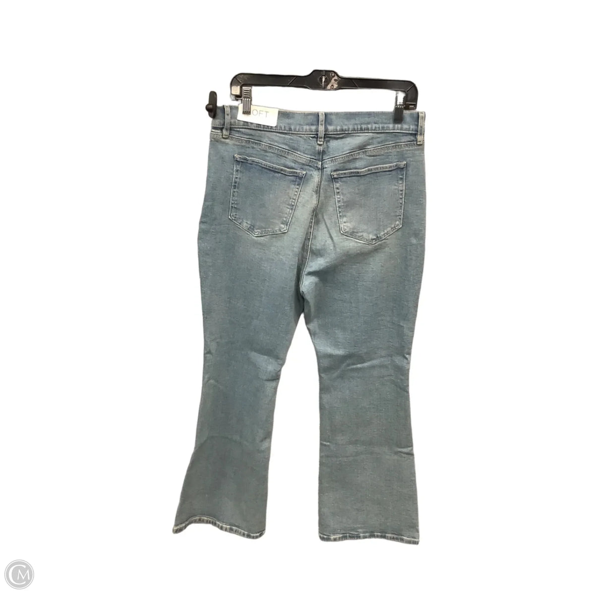 Jeans Flared By Loft In Blue Denim, Size: 12p