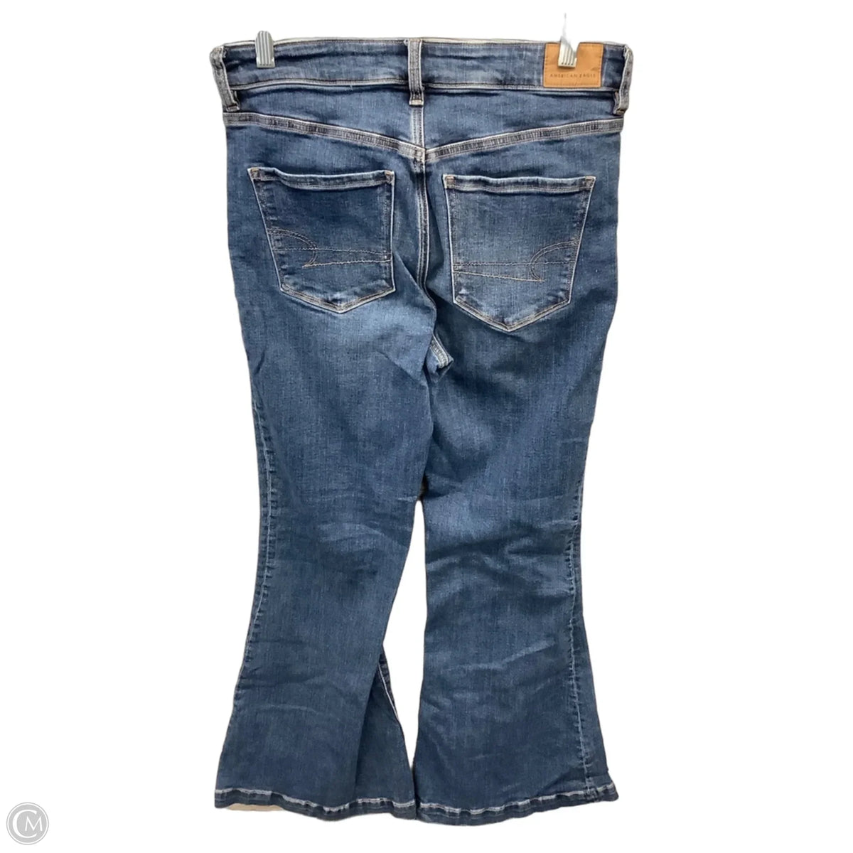 Jeans Flared By American Eagle In Blue Denim, Size: 8
