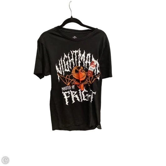 Top Short Sleeve By Disney In Black, Size: M