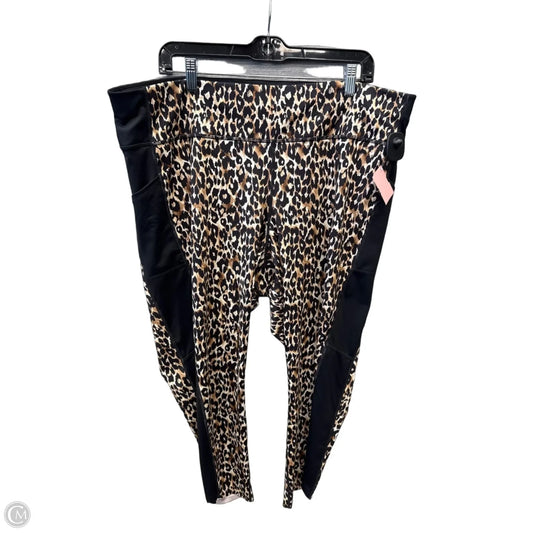 Athletic Leggings By Ideology In Animal Print, Size: 3x