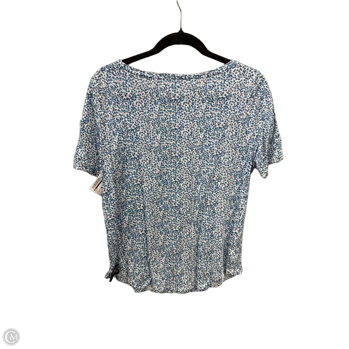 Top Short Sleeve By Loft In Blue, Size: M