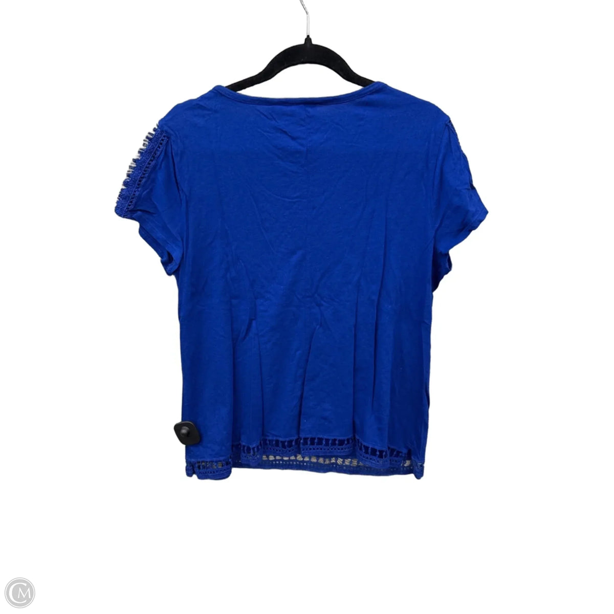 Top Short Sleeve By Chicos In Blue, Size: M