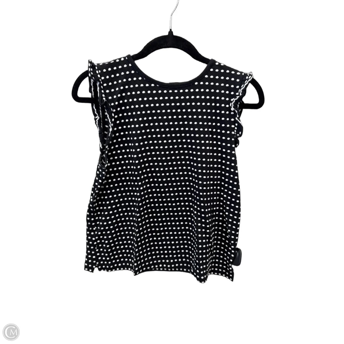 Top Short Sleeve By Loft In Black, Size: S
