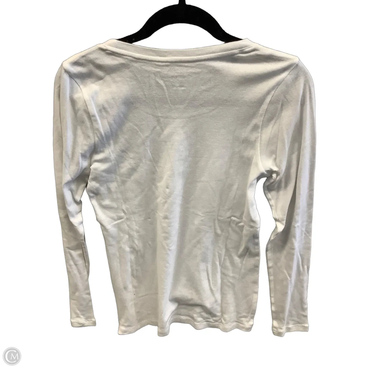 Top Long Sleeve Basic By Caslon In White, Size: L