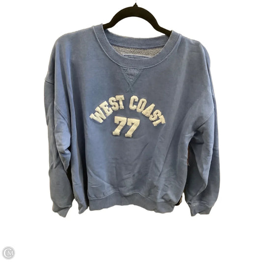 Sweatshirt Crewneck By American Eagle In Blue, Size: S