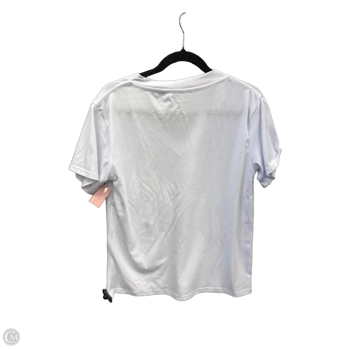Top Short Sleeve Basic By Shein In White, Size: S
