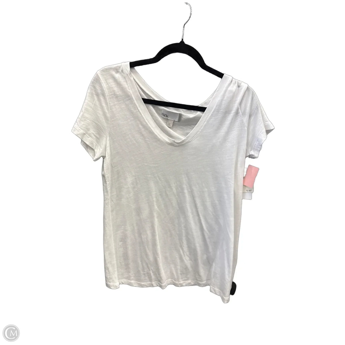Top Short Sleeve Basic By Nordstrom Rack In White, Size: L