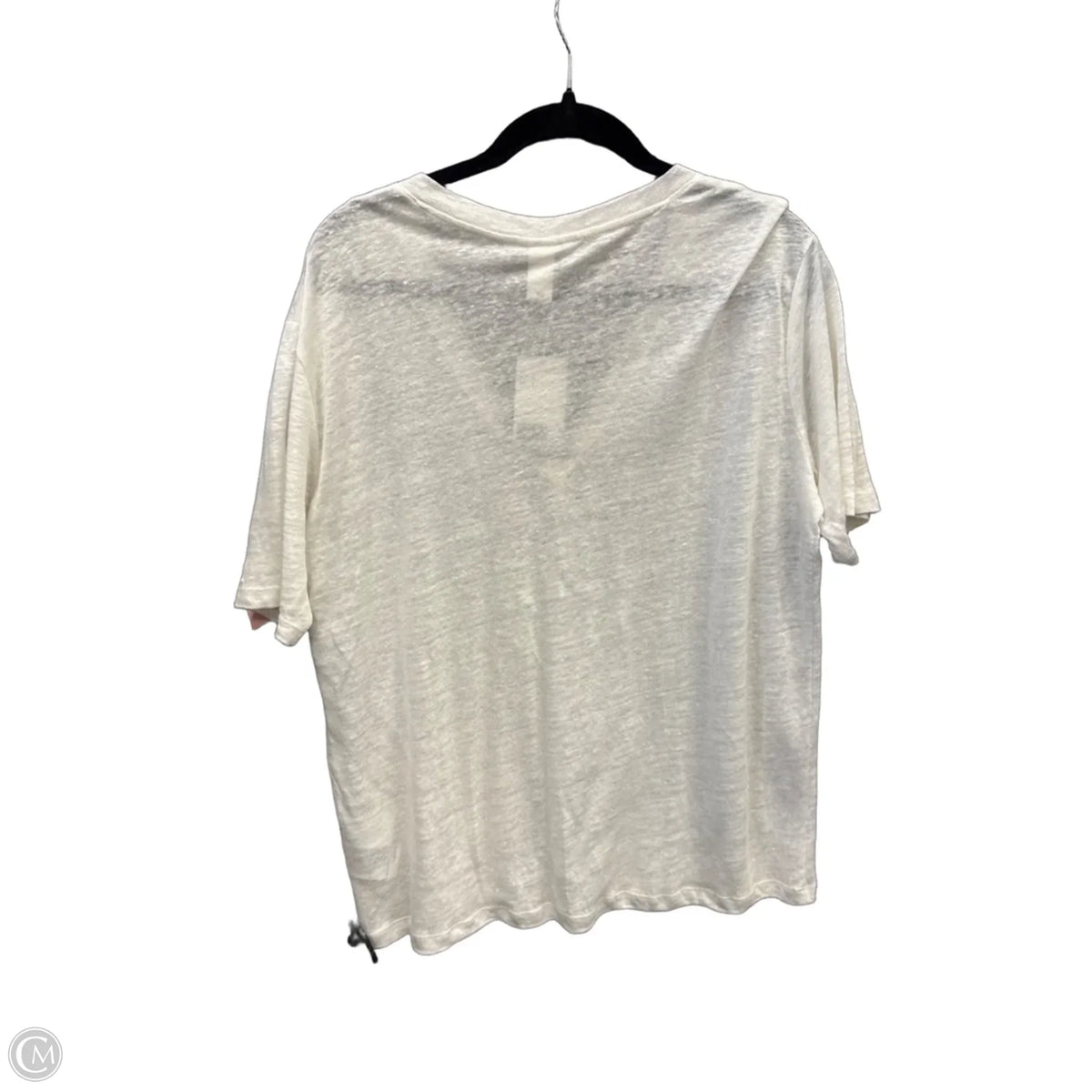 Top Short Sleeve By H&m In White, Size: L