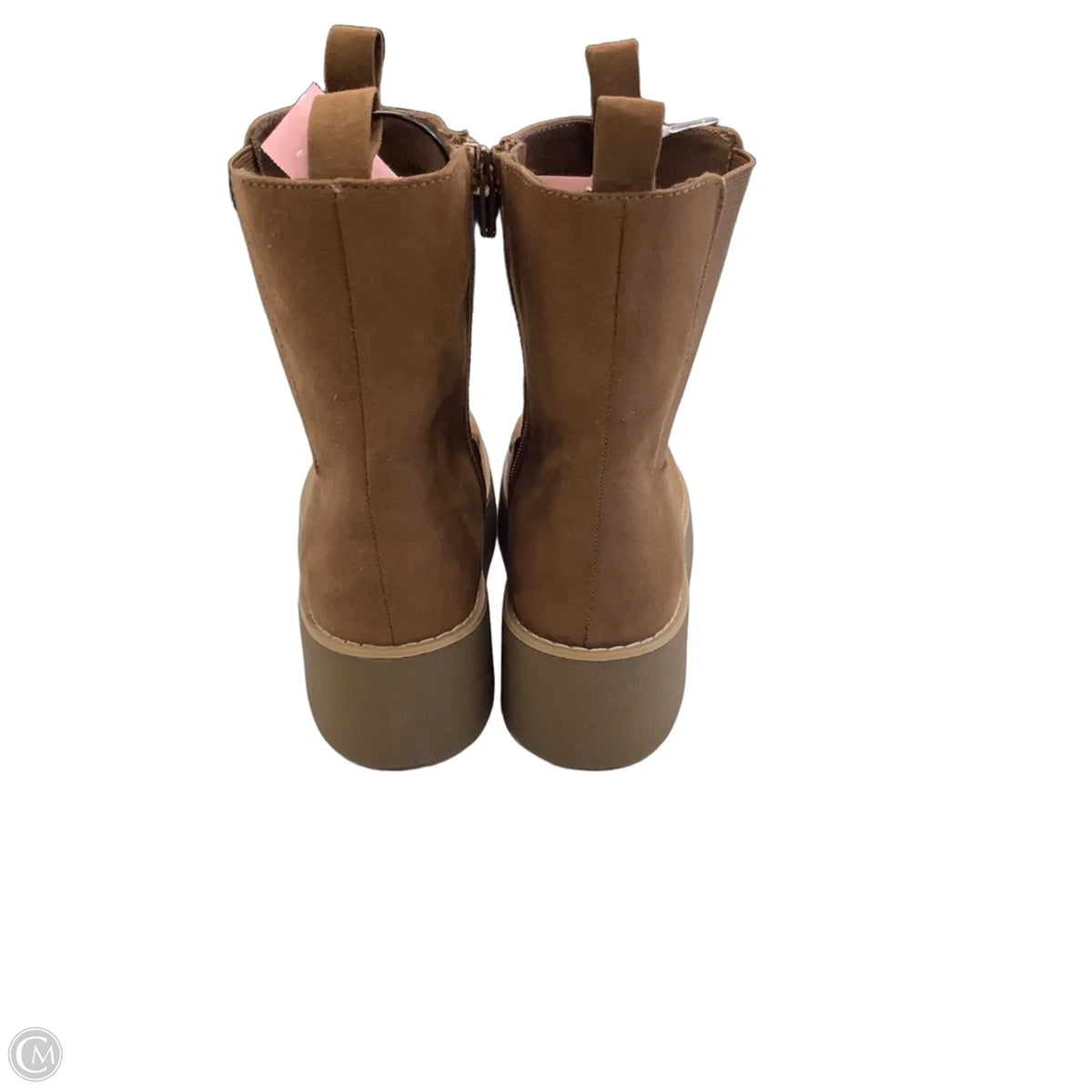 Boots Mid-calf Flats By Cmf In Brown, Size: 8.5