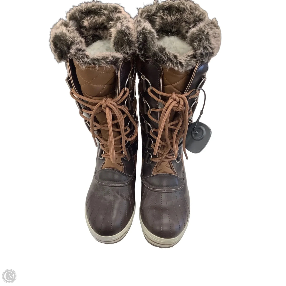 Boots Snow By Refresh In Brown, Size: 8.5