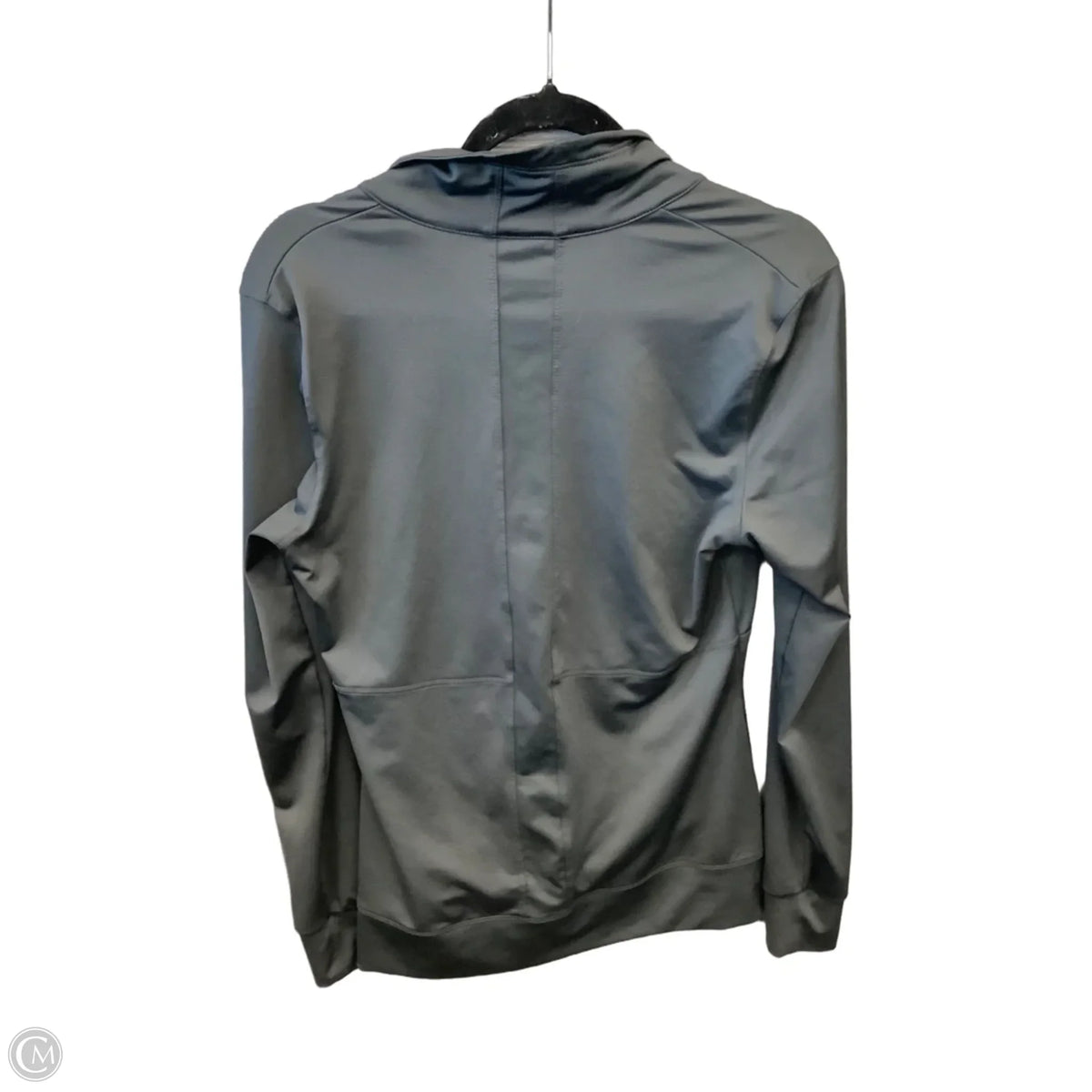 Athletic Jacket By Nike Apparel In Grey, Size: M