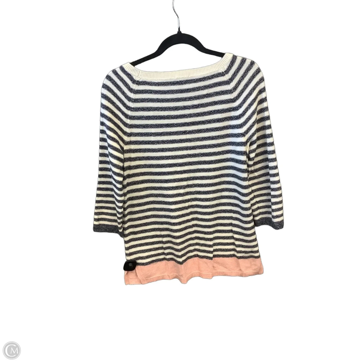 Sweater By Talbots In Striped Pattern, Size: L