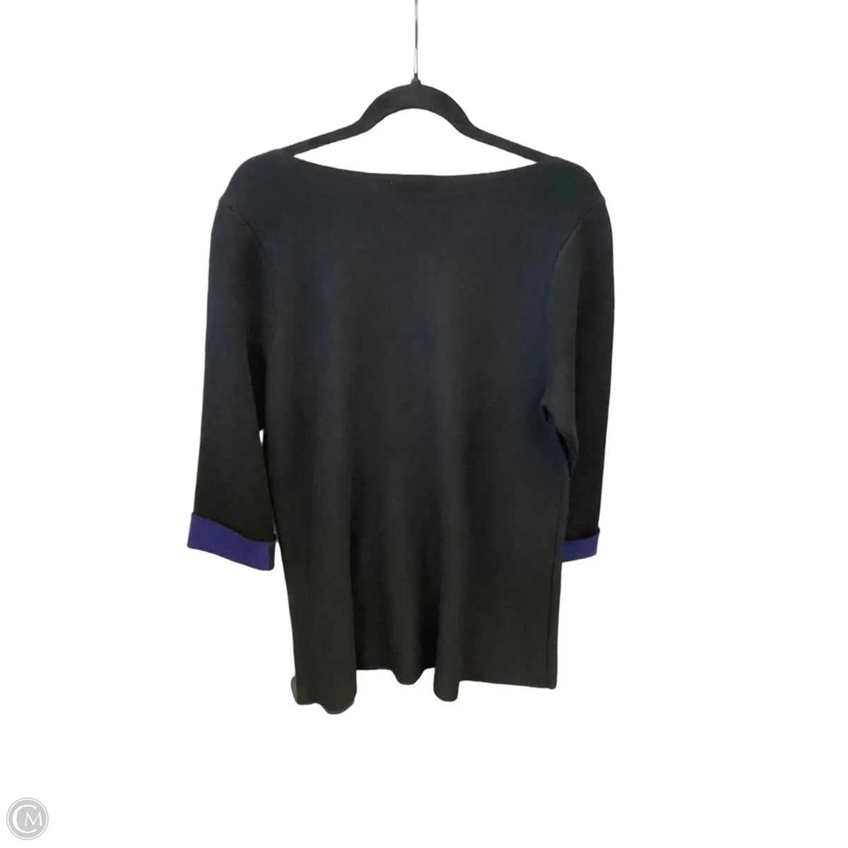 Sweater By Chicos In Black, Size: L