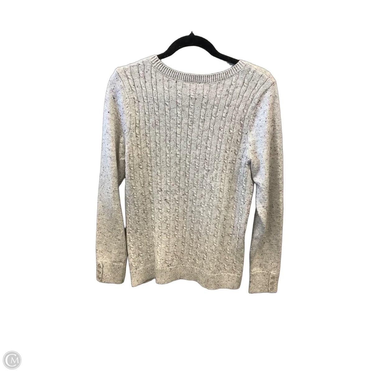 Sweater By Talbots In Grey, Size: L