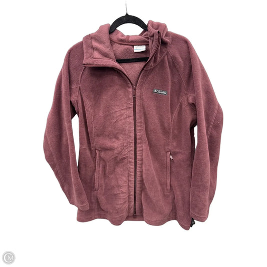 Jacket Fleece By Columbia In Maroon, Size: Xl